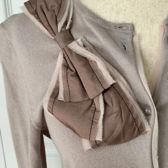 Women's Light Purple Sweater with Bow Detail - Picture 2 of 4